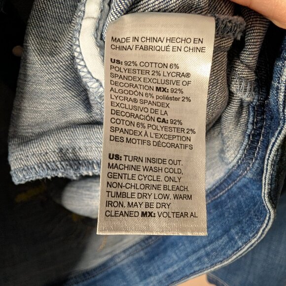 Chico's Tropical Embroidered Denim Jacket Small Blue Floral Boho Jean Coat - Picture 5 of 13